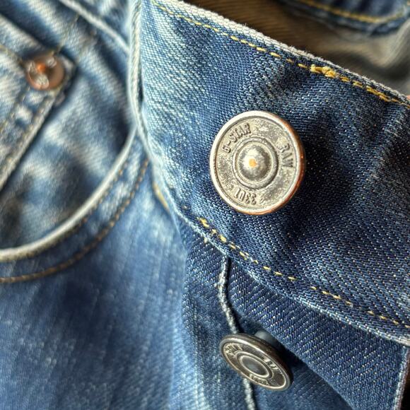 G Star Raw 3301 Tapered Jeans Straight Leg Vintage Wash Mens Size 30x32 - Picture 6 of 11